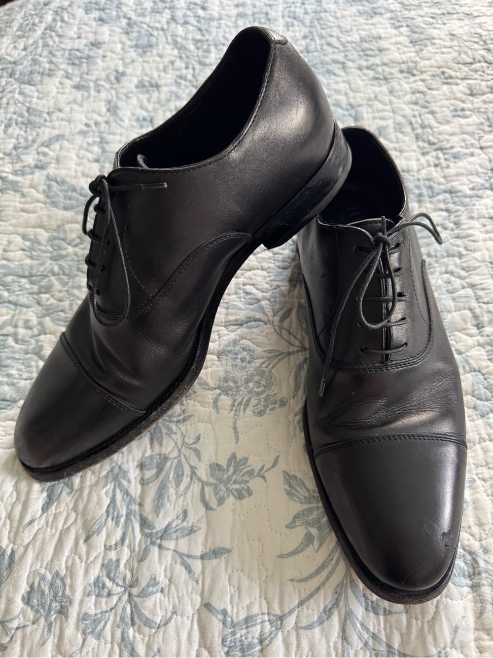 Boggi Milano Dress Oxford Shoes Black Men, Size EU 40.5, US 7.5